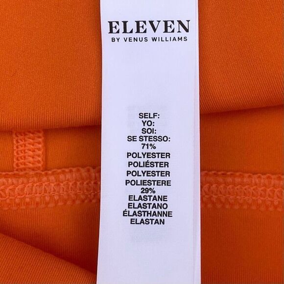NWT New Eleven Venus Williams Orange Tennis/Pickleball Washed Out Leggings XL - Picture 7 of 10